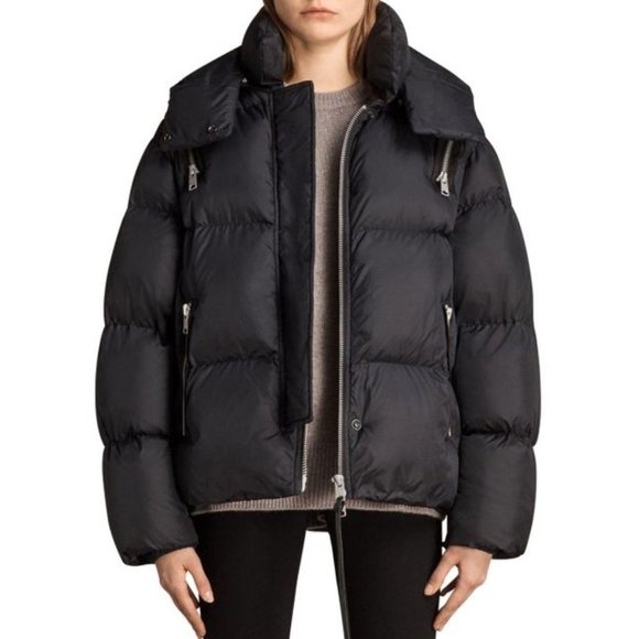 Allsaints Vice Oversized Puffer Jacket 